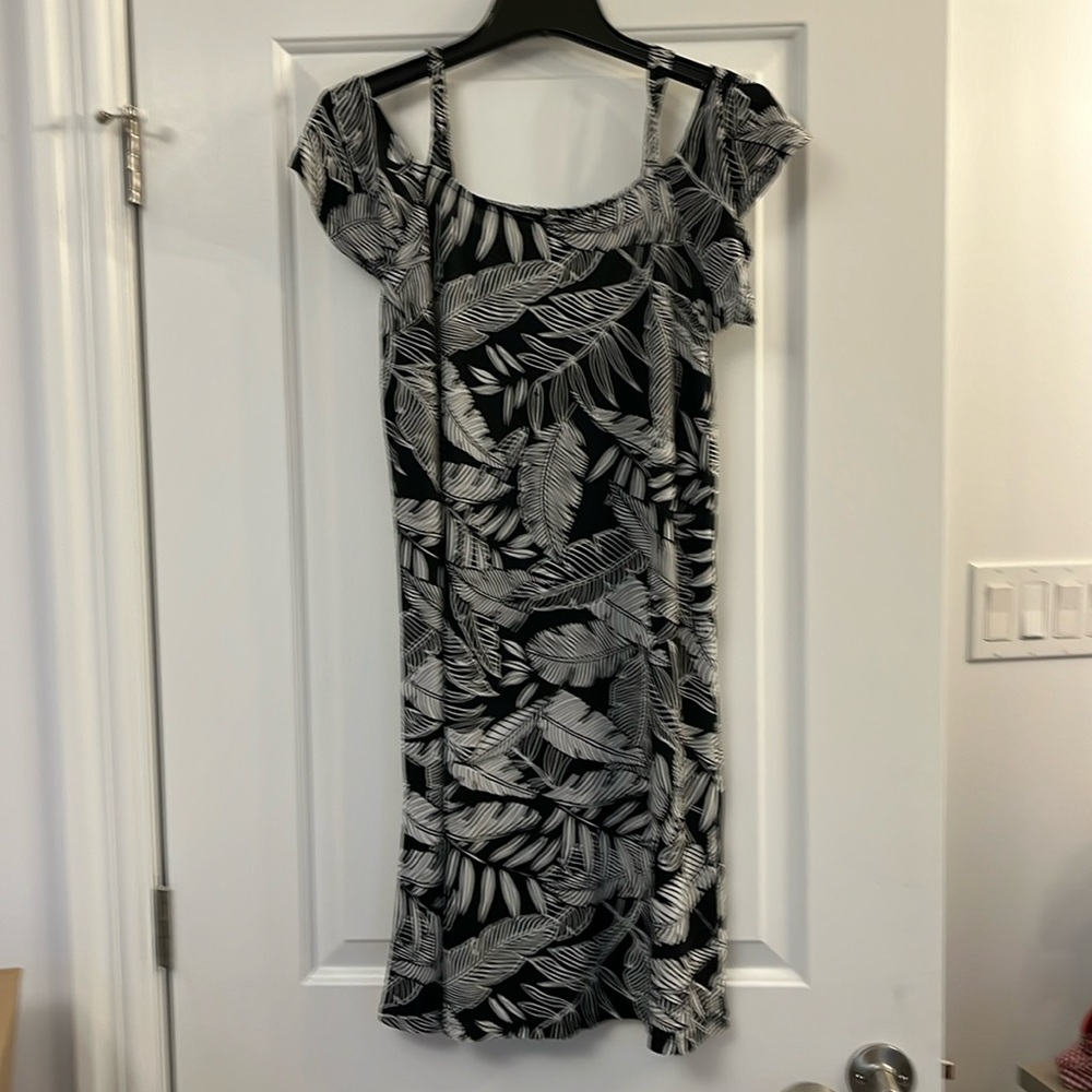 Block floral dress